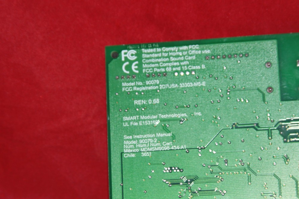 PCI Modem, Smart Modular Technologies 90079, Conexant (90079-2)