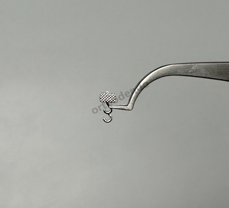 10pc/bagDental Orthodontic Crimpable Hooks Multi-Function Long Curved Left Right