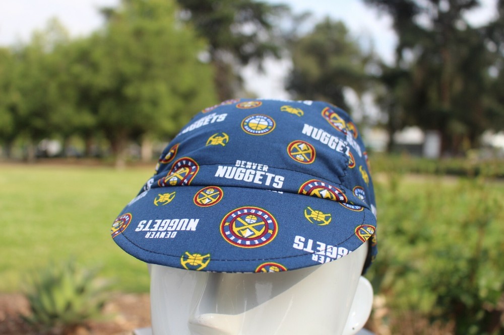 cycling cap DENVER NUGGETS handmade in USA