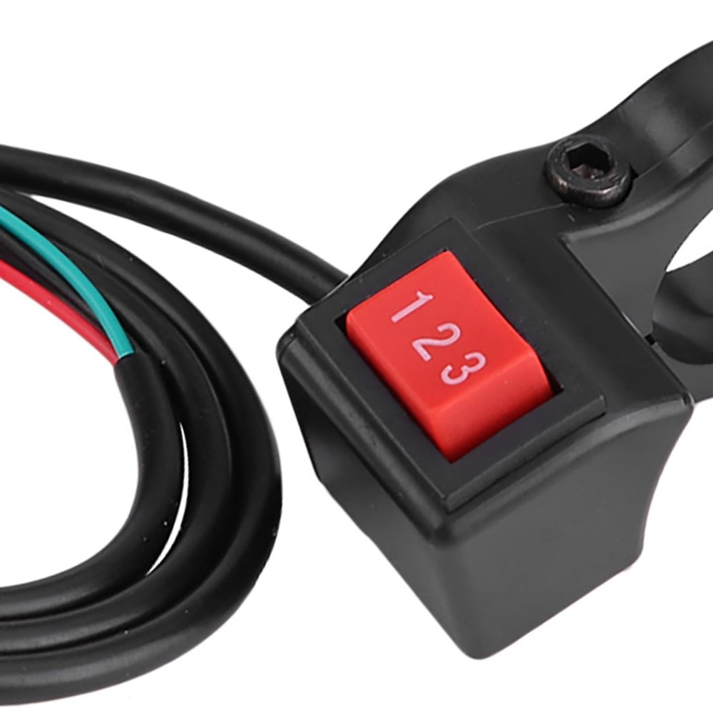 22mm 7/8in Handlebar Electric 3 Speed Module Switch Shift, Motorcycle Handleb...