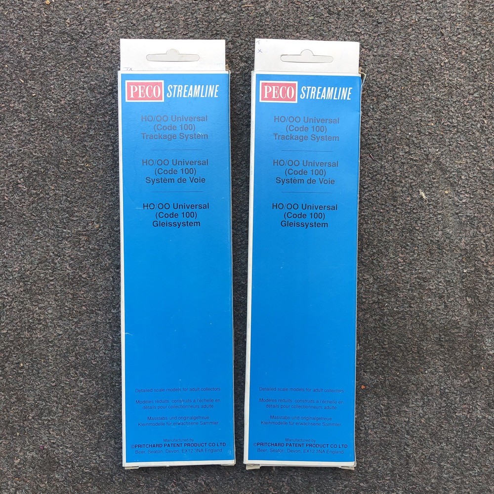 Peco SL-E95 HO/OO Scale~Medium Radius Right Hand~Electrofrog~Code 100. (2 pcs.)