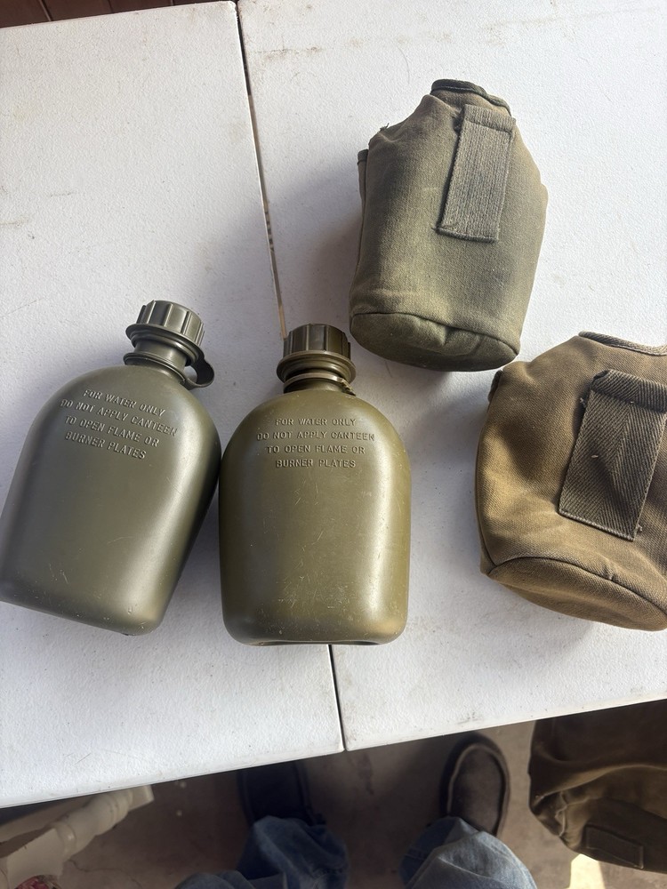 1976 & 1966 US Army Canteen