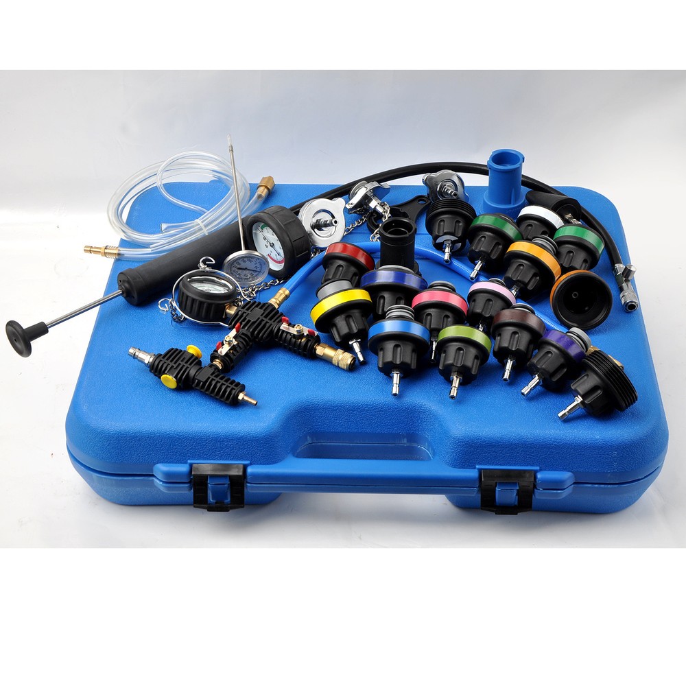 New Universal Pneumatic Radiator Pressure Tester & Vacuum Cooling System Kit