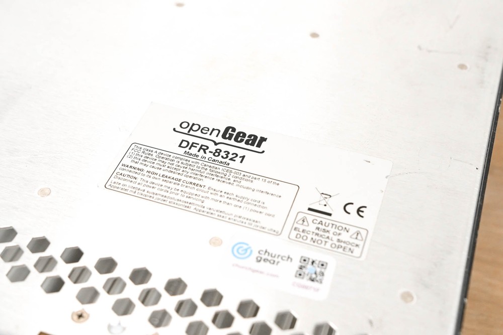 Blackmagic Design DFR-8321 OpenGear Module Frame CG0071F