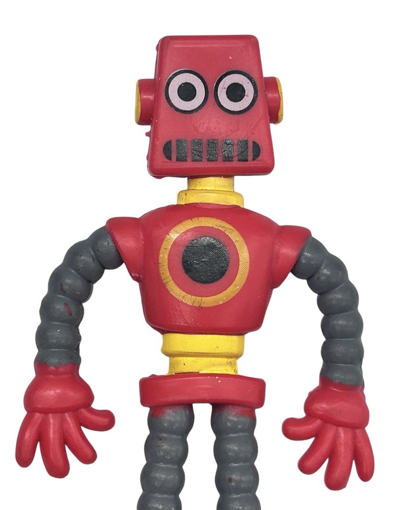 American Wit Red Bendable Robot 3.5”