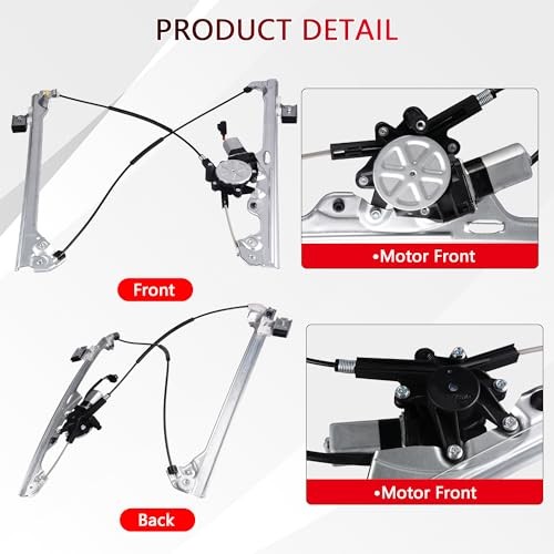 Front Right Passenger Side Power Window Regulator with Motor