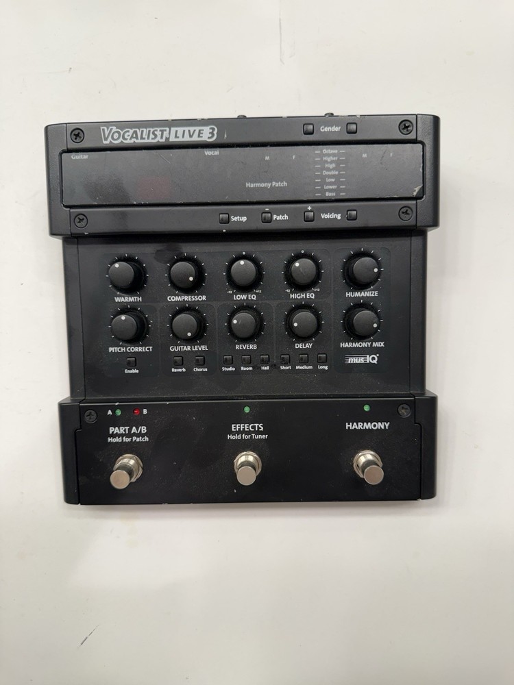 Digitech Vocalist Live 3 Vocal Multi Effects Processor Pedal + Power Supply