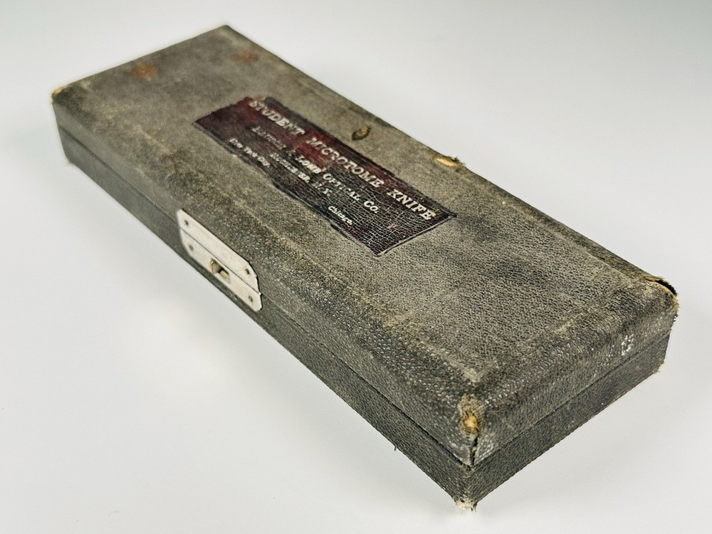 Vintage Bausch & Lomb Student Microtome Knife with Original Box