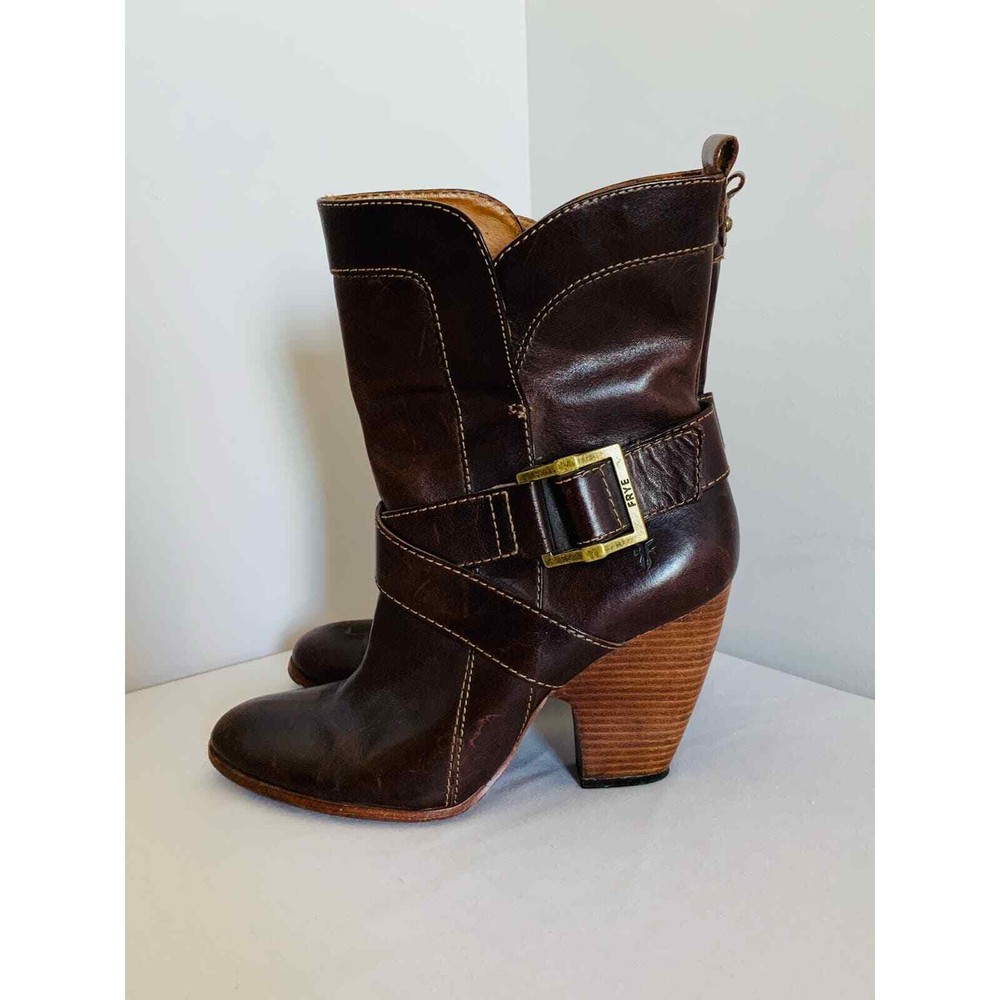 Frye Andrea Mid boot tts womens size 9 Brown