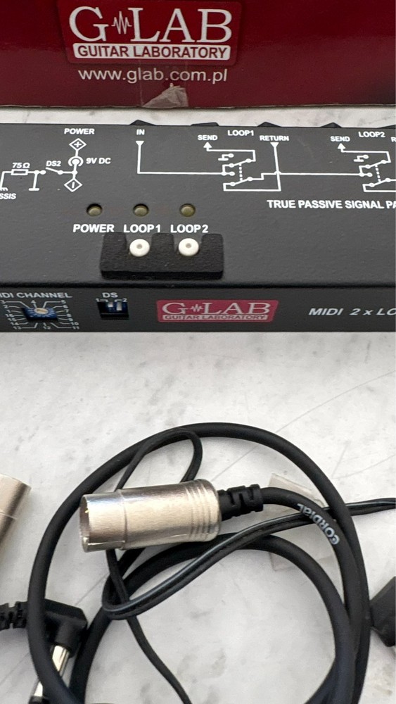 G lab Midi 2 Loop Multi Effects Pedal