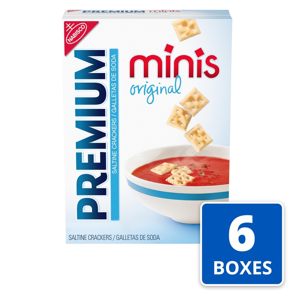 Original Mini Saltine Crackers, Lunch Snacks, Bulk Snacks, 6 - 11 oz Boxes
