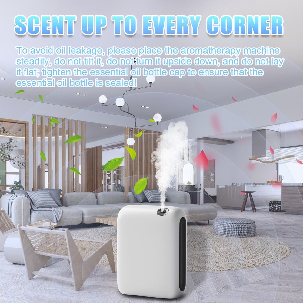 Waterless Diffuser for Home, Scent Air Machine for Home with Bluetooth-Connec...