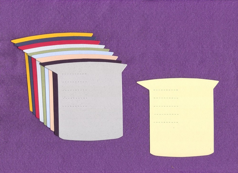 BEAKER science school die cuts  scrapbook cards