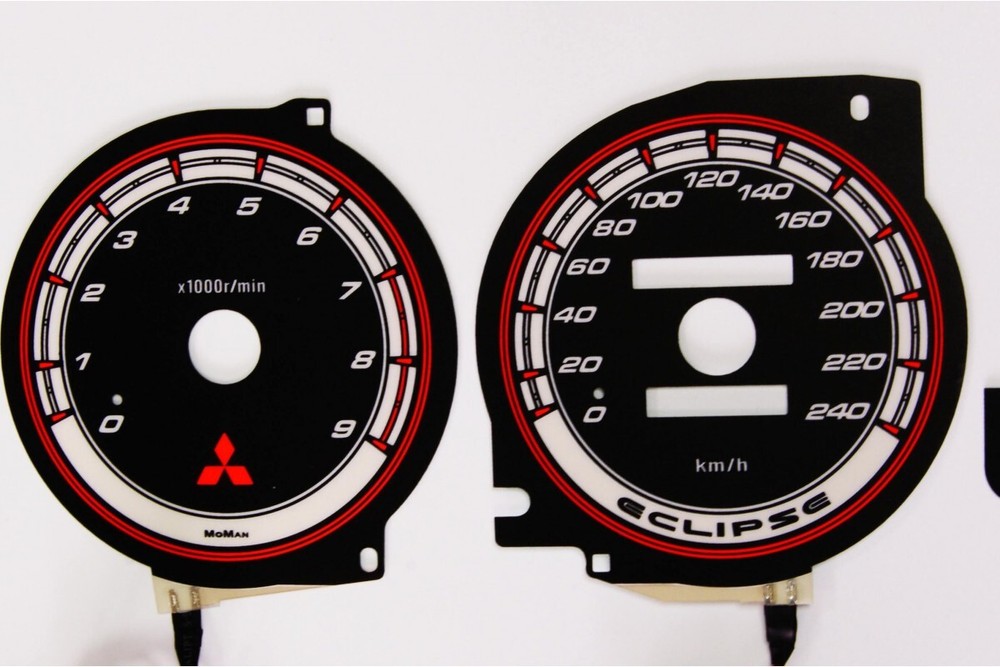 Mitsubishi Eclipse 2G Design 3 Plasma Tacho Glow Gauges Speedometer Dial