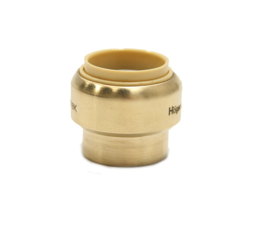 5 PCS EFIELD  1/2" PUSH FIT END STOP- Lead Free Brass