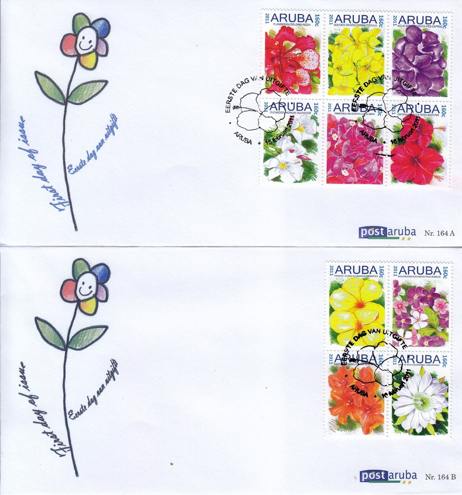 Aruba Issue FDC 2011 (164) Flowers