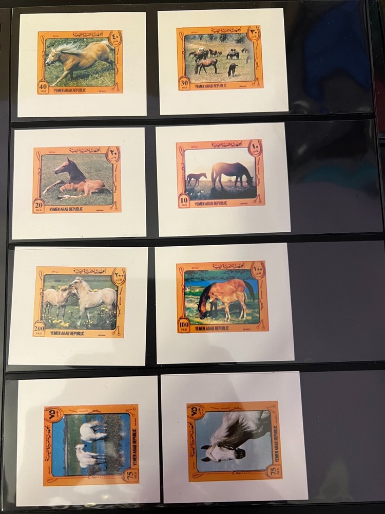 Yemen YAR Chromalin Proof Stamp Collection 158 Different! RARE!