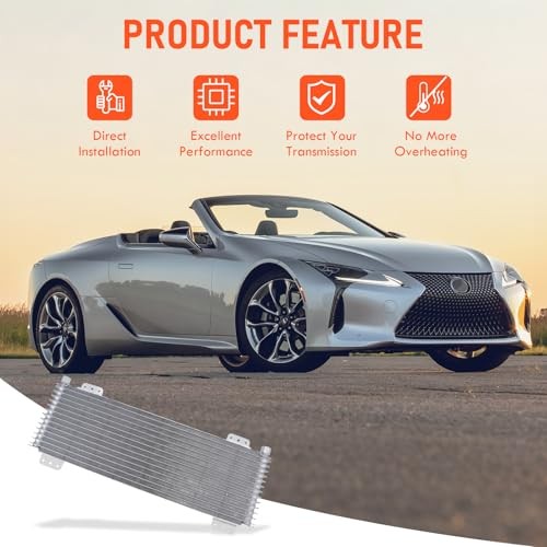 Low Pressure Drop 40k Transmission Oil Cooler With Mounting Hardware