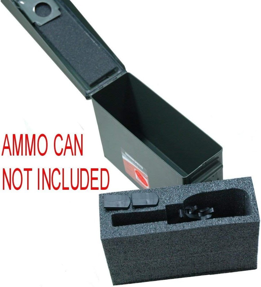 Pre-Cut Closed Cell Foam Insert for .30 Cal Ammo Can - Pistol Storage Solution