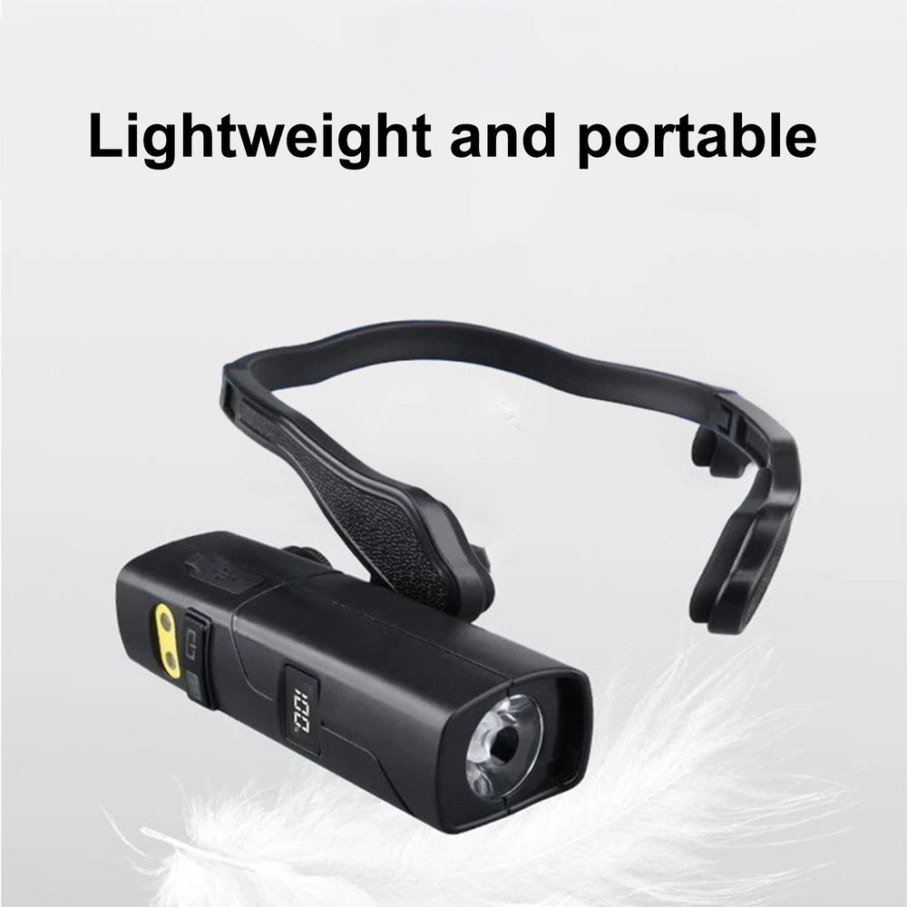 LED Rechargeable Ear Worn Headlamp w/Red Light Motion Sensor Headlight US