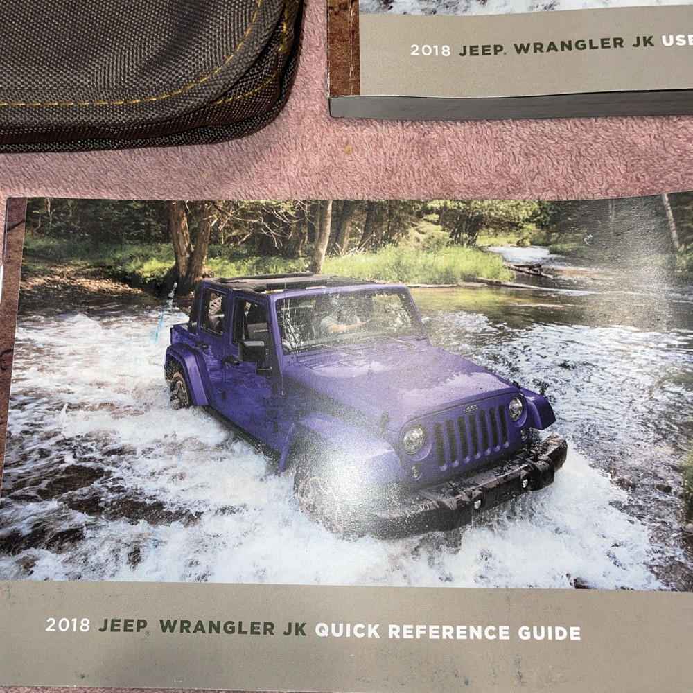 2018 Jeep Wrangler User Guide Canvas Pouch Quick Reference Guide