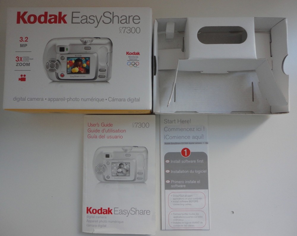 Kodak EasyShare CX7300 Digital Camera EMPTY Box w/ User's Guide