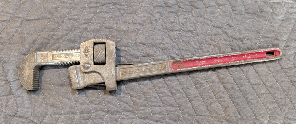 Vintage Stillson Walworth 18 Pipe Wrench