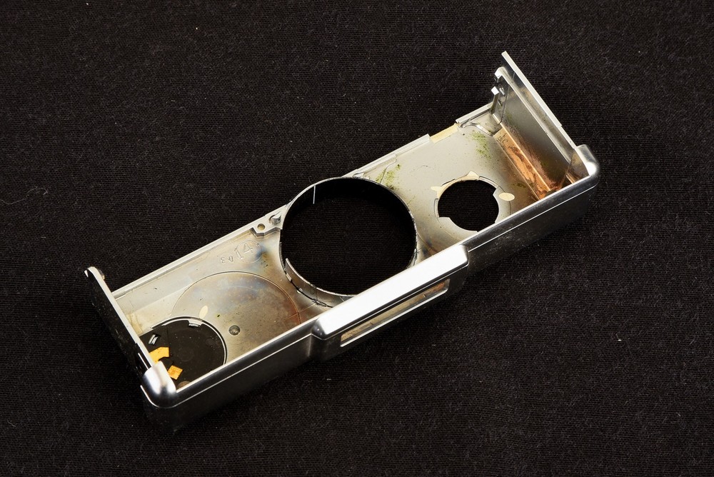 Polaroid SX-70 Camera Replacement Part - Silver - Shutter Housing V20