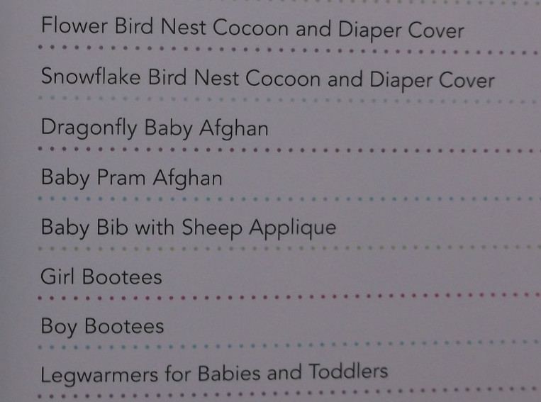 BABY CROCHET pattern book 20 designs NB - 24M 2012 Sandy Powers