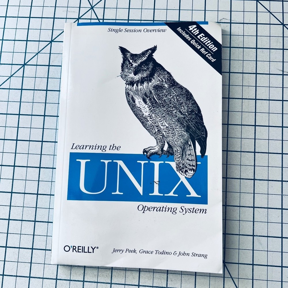 O'Reilly Learning the UNIX Operating System Manual 4th Ed 1998 Vintage Computing