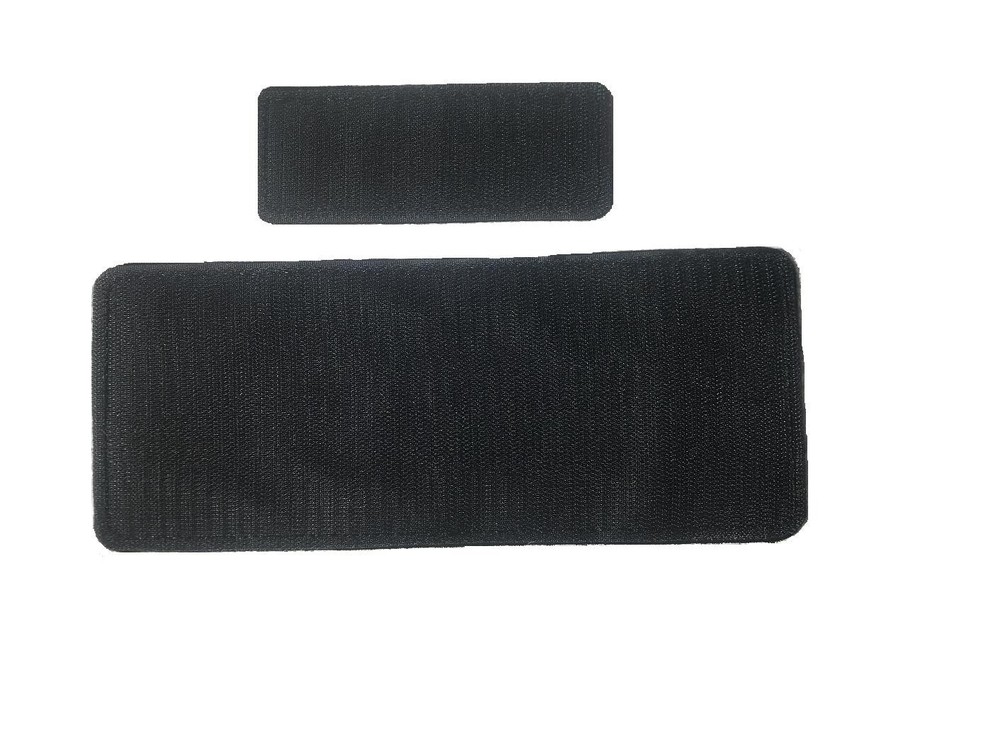 SECURITY E OFFICER EMB PATCH 5X2 HOOK ON BACK BLACK/GRAY