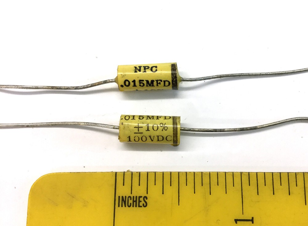 25 NOS NPC Capacitors .015 MFD @ 100 VDC