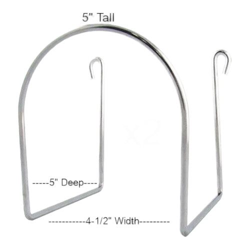 Chrome Hose Wire Hanger / Holder