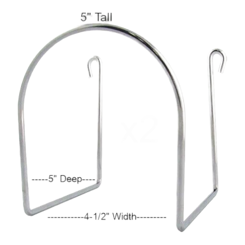 Chrome Hose Wire Hanger / Holder