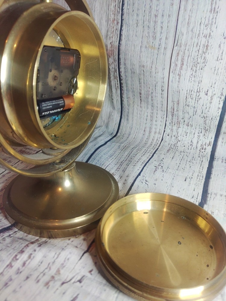 Vintage Heavy Brass Nautical Themed Working Clock