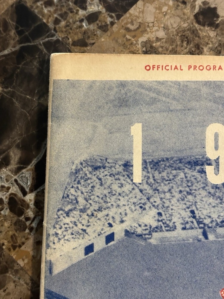 1953 Boston Red Sox Baseball Program vs Senators Unscored