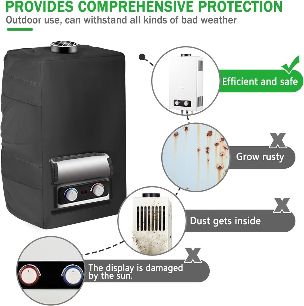 Lightweight Waterproof Cover for Tankless Water Heaters – Space-Saving Design