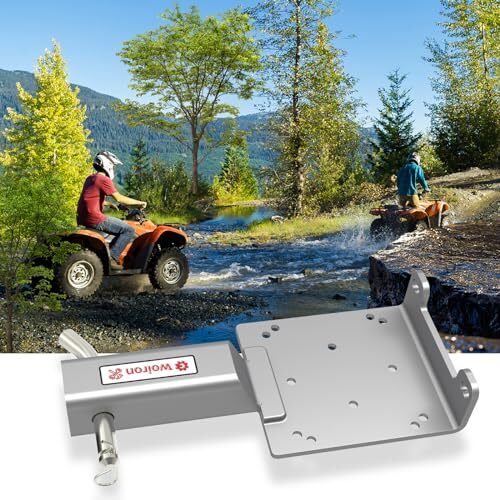 Universal 2" Receiver Trailer Hitch Winch Mount Plate Winch Mounting BracketW