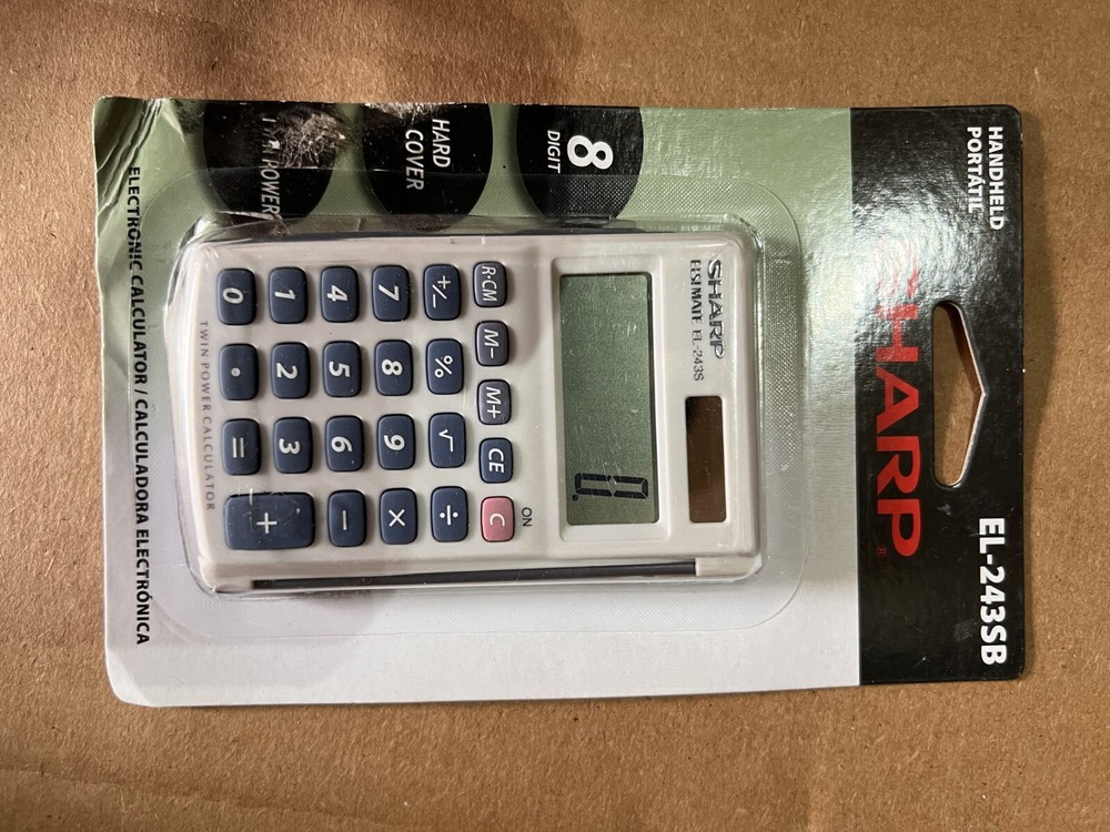 Electronics 8-Digit Twin Powered Calculator (EL-243S/EL-243SB)