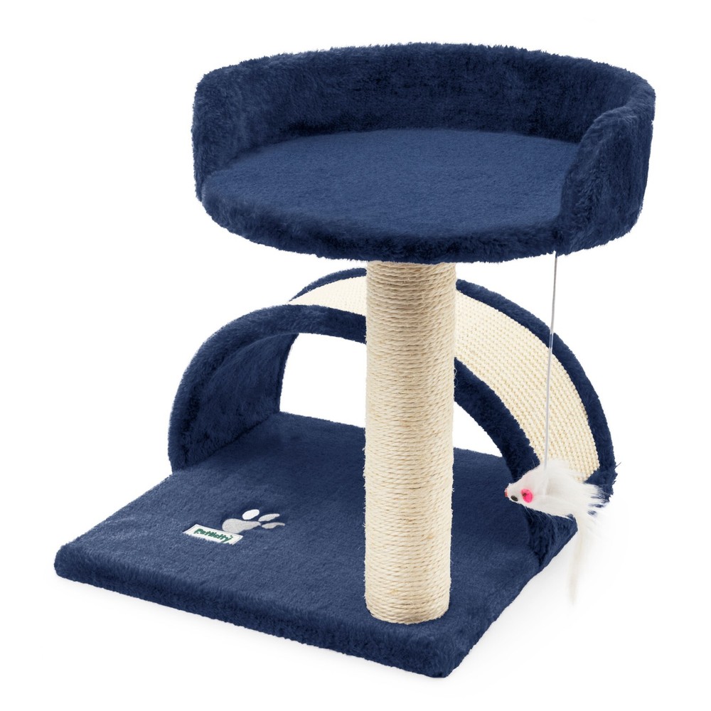 Cat Canopy Kitten Tree Activity Centre Scratch Scratching Post Climbing Toy Bed