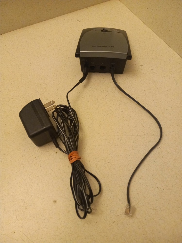 Plantronics S12 TelephoneHeadset Base with AC Adapter "Tested and functional"