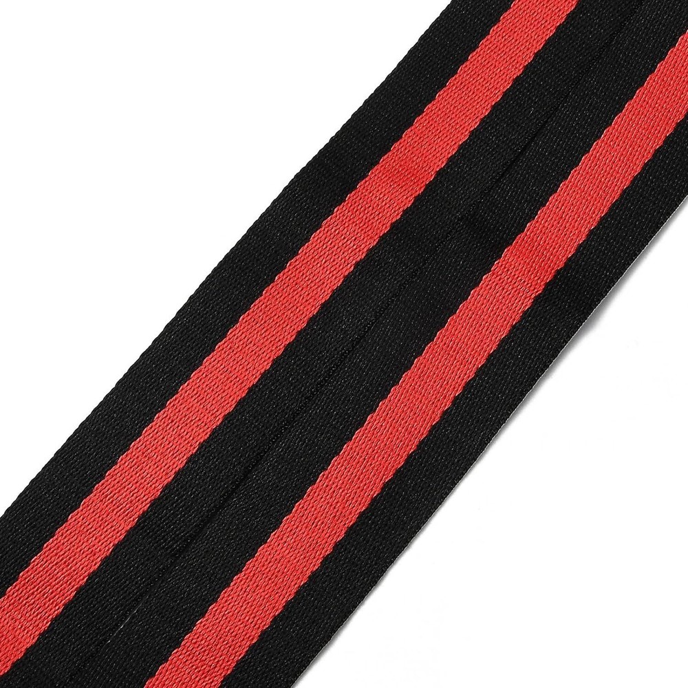 BEEFLYING Black and Red Stripe Purse Strap Adjustable Shoulder Style7