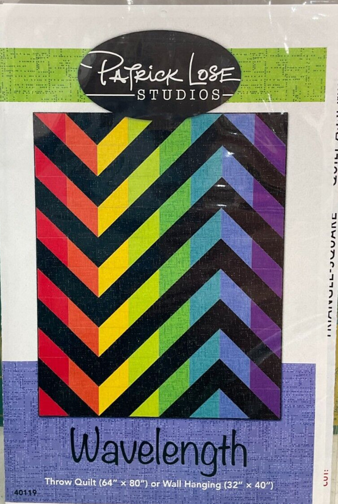 PATRICK LOSE STUDIOS #40119 - WAVELENGTH THROW & WALL HANGING PATTERN