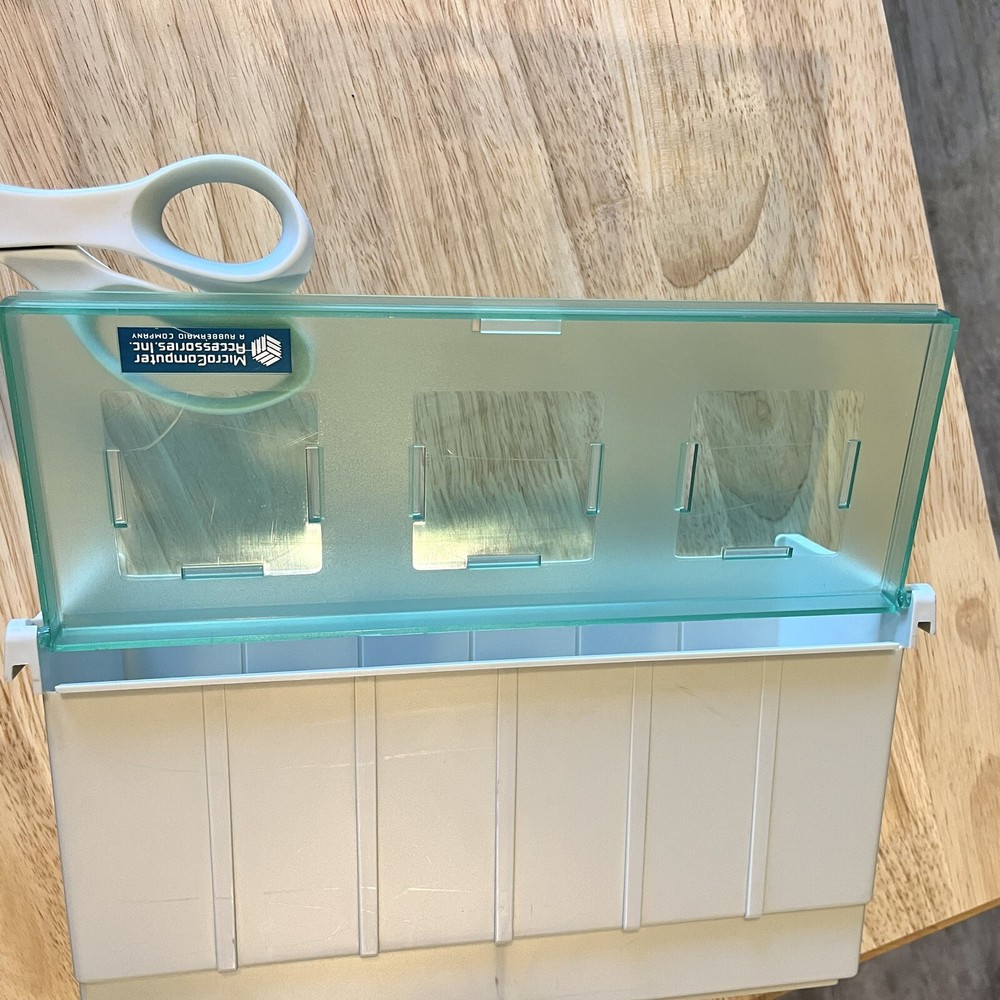 Vintage Floppy Disc Diskette Storage Case Microcomputer Accessories Rubbermaid