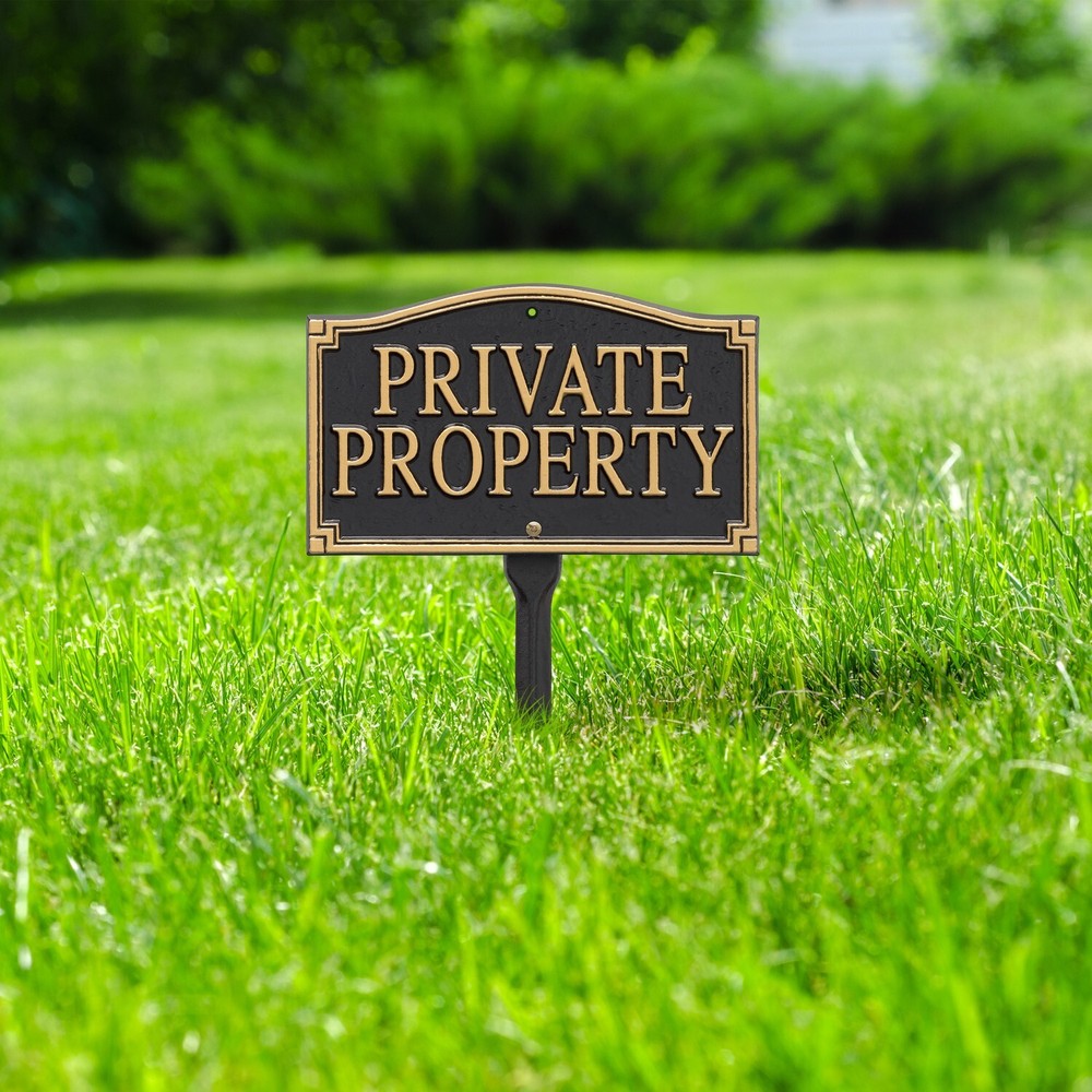 Private Property Lawn/Wall Statement Sign