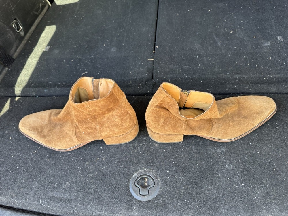 brown suede ankle boots men’s size 11