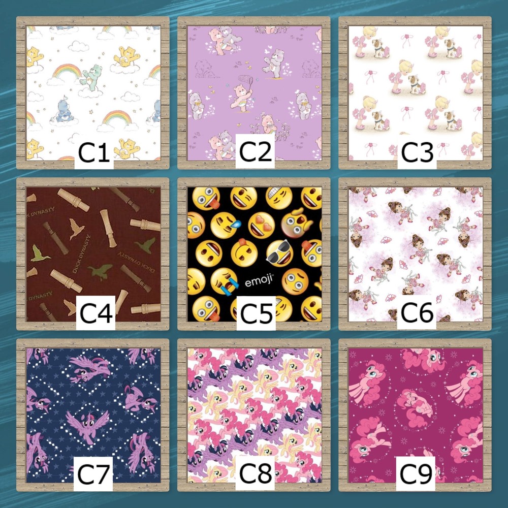 Character Face Mask | 100% Cotton | Adjustable | Machine Washable-Dryable