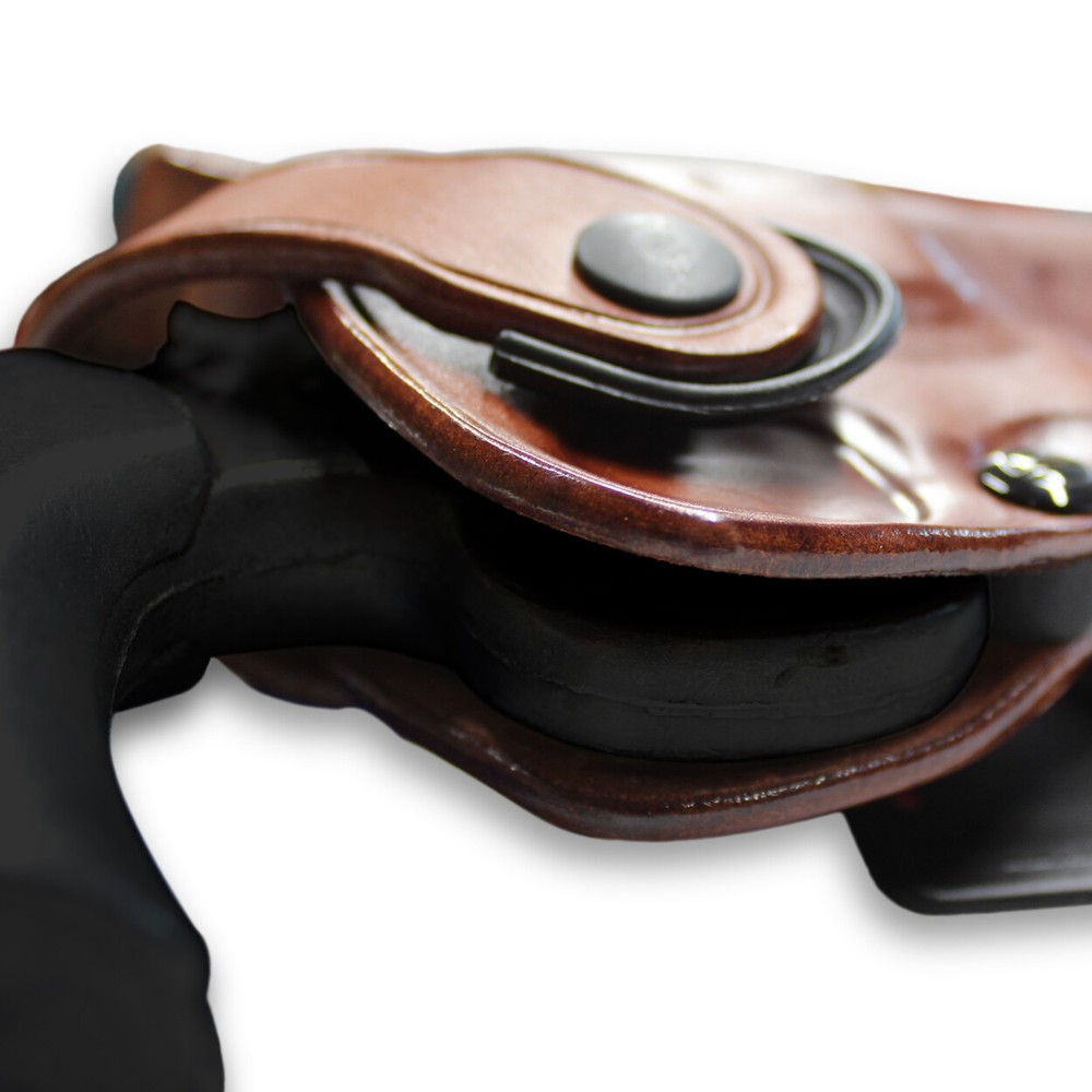 Leather OWB Paddle Holster Custom Fit, Colt Python 357 Revolver 6" Barrel #1306#
