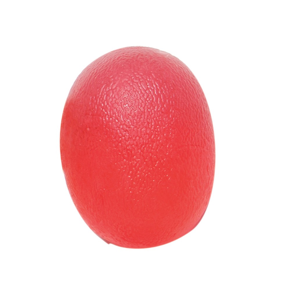 CanDo Gel Squeeze Ball, Large Cylindrical, Red (Light)