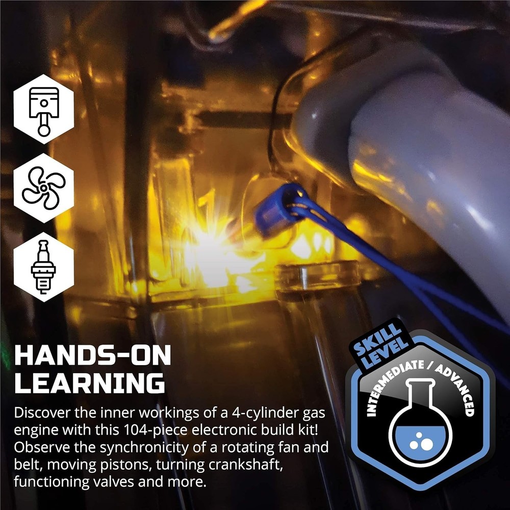 4-Cylinder Combustion Engine Building Kit – Master Mechanical Engineering